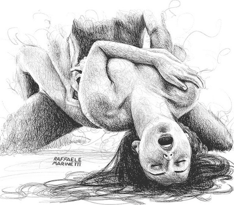 Conquistar a una mujer Aries. Ilustración de Raffaele Marinetti